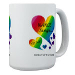 NANCE Sings To Me Live Rainbow Heart 15oz Mug